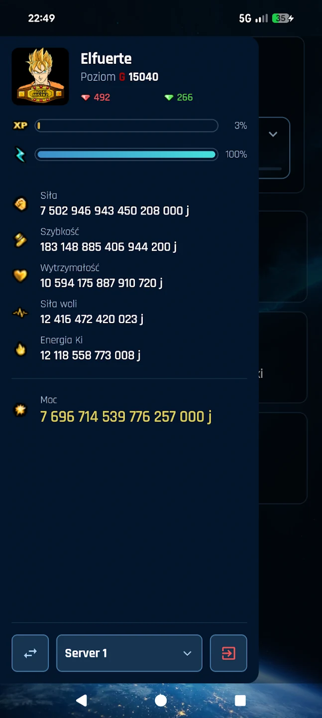 KW Mobile — character overview